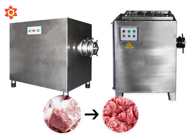 500kg/H 100mm 구멍 절단기 직경을 만드는 소시지를 위한 직업적인 고기 저미는 기계 기계